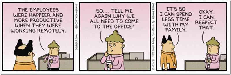 Dilbert - unremote working