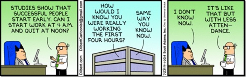 Dilbert - return to work